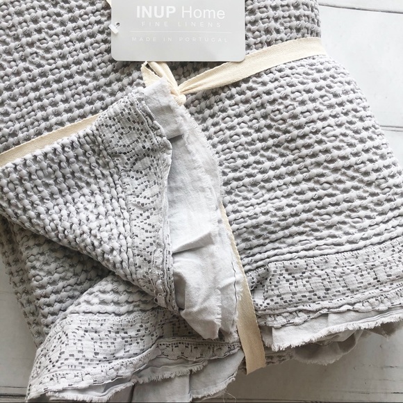 INUP king Ruffled Lace Coverlet Matelasse - Picture 7 of 7